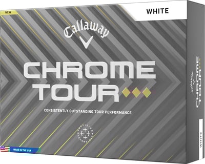 Callaway Chrome Tour Triple Diamond Golf Ball #1-#4 12-Ball Pack White