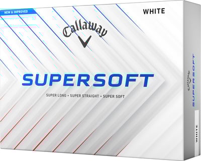 Callaway 2025 SuperSoft Golf Ball #1-#4 12-Ball Pack White