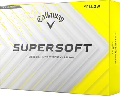 Callaway 2025 SuperSoft Golf Ball #1-#4 12-Ball Pack Yellow