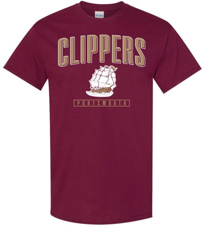 Pel Athletic Men's Portsmouth High School Maroon T-Shirt