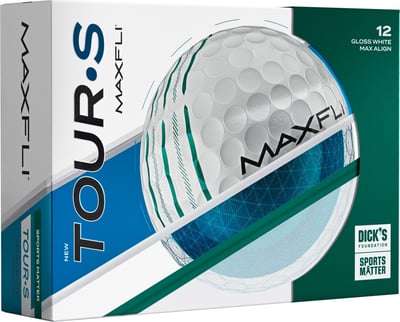 Maxfli Tour S Max Align Sports Matter Golf Balls, Men’s, White