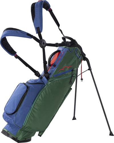 Sun Mountain 2025 Eclipse E-2.5 4-Way Stand Bag, Men’s, Forest/Navy/Red Green