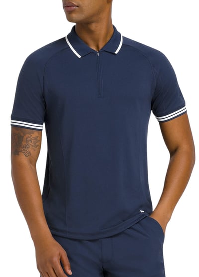 Wilson Men's Players Seamless Tennis Polo 2.0, XXL, Classic Navy