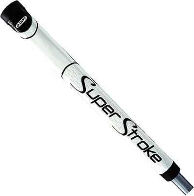 Super Stroke SuperStroke 2.0 PT Putter Grip, White/Black