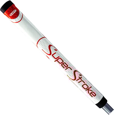 Super Stroke SuperStroke 2.0 PT Putter Grip, White/Red