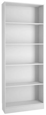 Furniture To Go Basic White Wide Bookcase