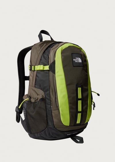 The North Face Hot Shot SE Backpack - New Taupe Green/TNF Black/Fizz Lime