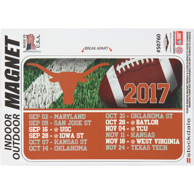 Stockdale Texas Longhorns 2017 Team Schedule Magnet