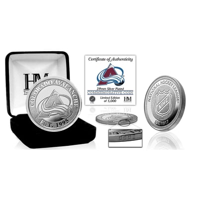Highland Mint Colorado Avalanche Silver Mint Coin
