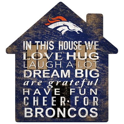 Fan Creations Denver Broncos 12'' Team House Sign
