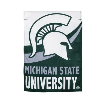Evergreen Enterprises Michigan State Spartans 12.5'' x 18'' Double-Sided Burlap Garden Flag