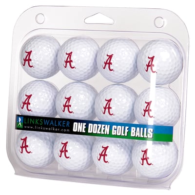 LinksWalker Inc. Alabama Crimson Tide 12-Pack Golf Ball Set