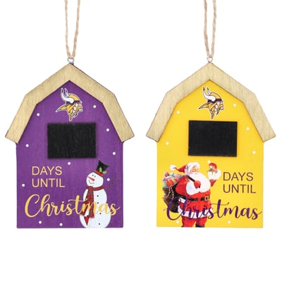The Memory Company Minnesota Vikings 2-Pack Countdown Ornament Set