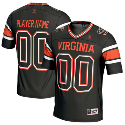 Youth GameDay Greats Black Virginia Cavaliers NIL Pick-A-Player Football Jersey