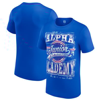 WWE Authentic Men's Blue Alpha Academy Junior Cadet T-Shirt