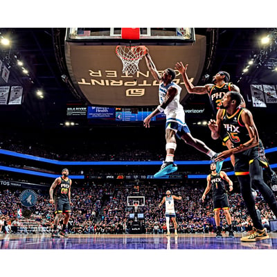 Fanatics Authentic Anthony Edwards Minnesota Timberwolves 2024 Western Conference Playoffs First Round Game 4 vs. Phoenix Suns Dunk Photograph