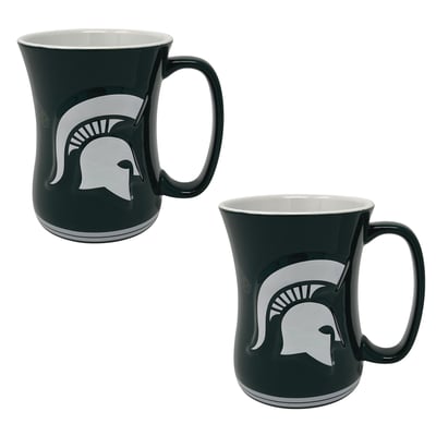 Indigo Falls Michigan State Spartans 16oz. Sculpted Barista Mug Two-Pack