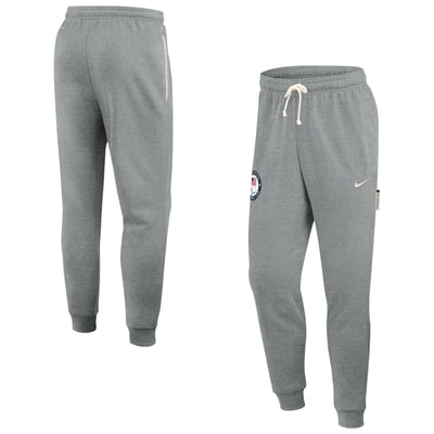 Men's Nike Heather Gray U.S. Paralympics Standard Issue Dri-FIT Taper Sweatpants