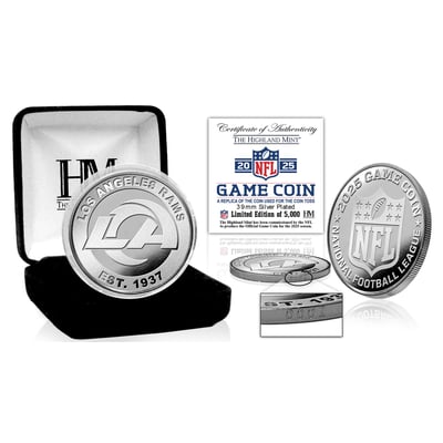 Highland Mint Los Angeles Rams 2025 Coin Toss Silver Coin