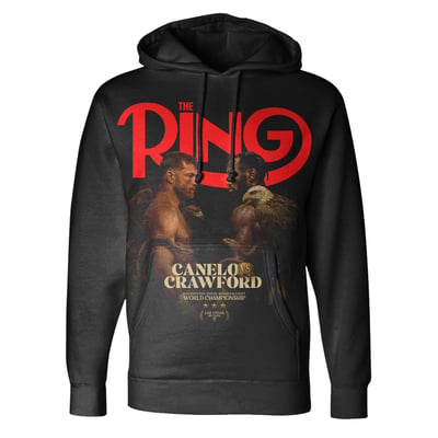 The Ring Merchandise Men's Black Canelo vs. Crawford The Ring Hoodie