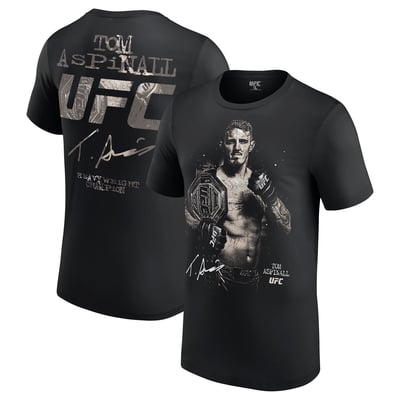 Men's UFC Black Tom Aspinall Heavyweight Champ T-Shirt