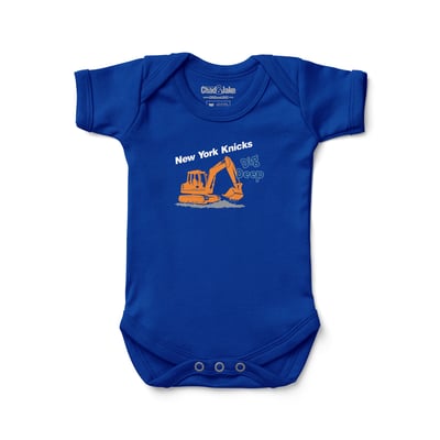Newborn Chad & Jake Blue New York Knicks Digger Graphic Bodysuit