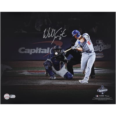 Fanatics Authentic Will Smith Los Angeles Dodgers Autographed 2025 World Series Champions 16" x 20" Game 7 Game-Winning Home Run Photograph
