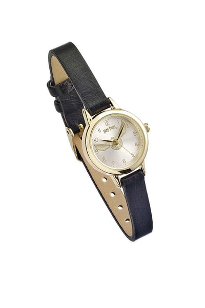 Boohooman Mens Black Golden Snitch Analogue Watch, Black
