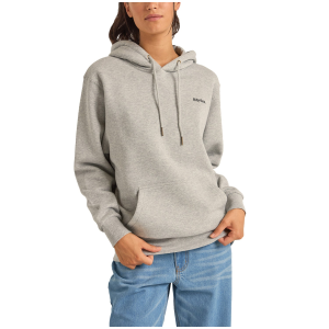 Women's Rhythm Logo Boyfriend Fleece Hoodie 2025 in Gray size Medium | Cotton