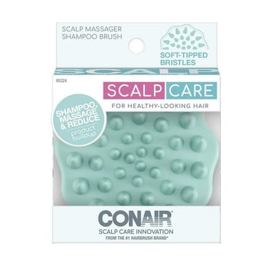Conair Scalp Care Shampoo & Massage Hair Brush - Green