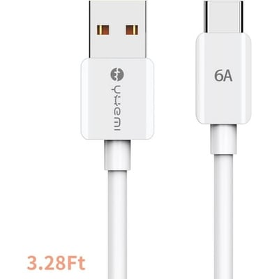 AsterOutdoor Usb Type C Cable 6A 3.28ft Usb To Usb C Fast Charging Cable Usb Type C Data Cable Compatible With Samsung Galaxy S21/S10/S9/S8/A51/Ipad Pro 2021/Huawei/Sony And More