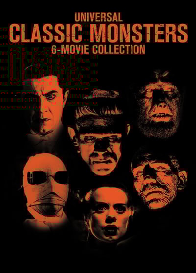 SDS Universal Classic Monsters 6-Movie Collection (Frankenstein / Bride Of Frankenstein / Dracula  31 / Wolfman /Mummy / Creature From The Black Lagoon) (DVD)