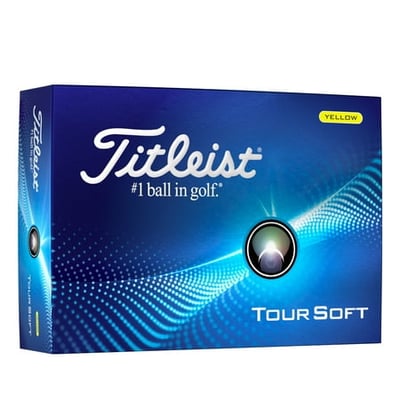 Titleist 2024 Tour Soft Golf Balls, Men's, Yellow