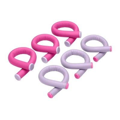 Conair Heatless Spiral Rollers 18-Pack Flexible Curlers for Bouncy Curls
