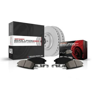 Power Stop PowerStop Rear Geomet Coated Brake Rotor and Pad Kit Fits: JAGUAR LAND ROVER Select Models CRK8109