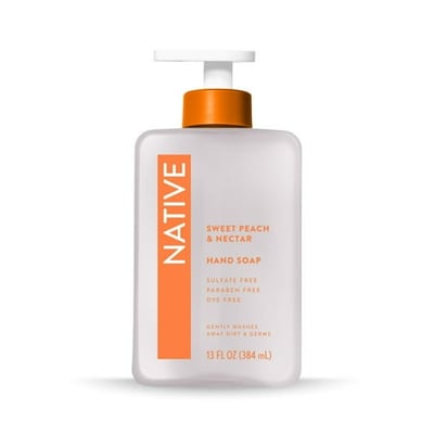 Native Sweet Peach & Nectar Liquid Hand Soap - 13 fl oz