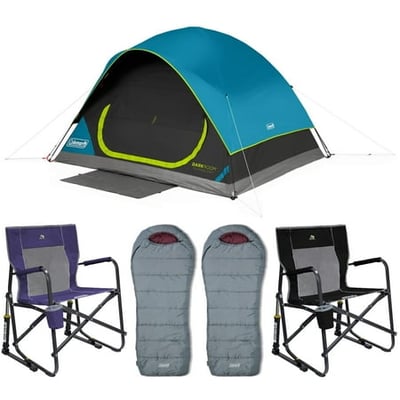 COLEMAN Premium Tent Camping Bundle