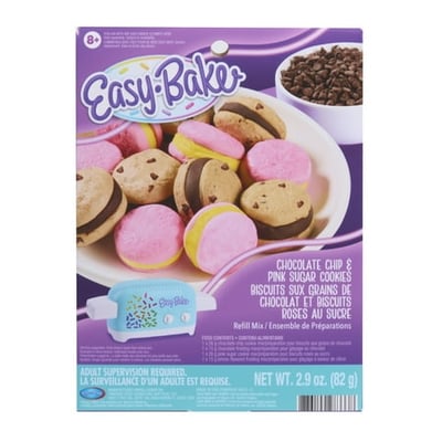 Just Play Easy-Bake Ultimate Oven Toy Chocolate Chip and Pink Sugar Cookies Refill Mix