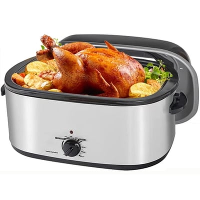 Superjoe Roaster Oven 1500 Watts 26 qt Electric Rotisserie and Roaster