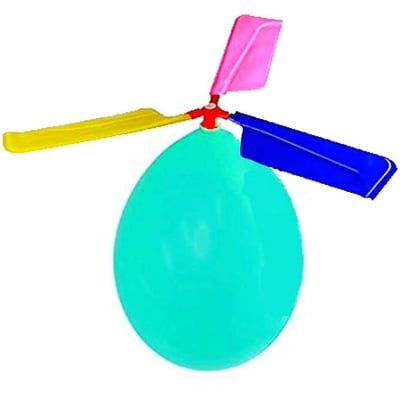 QiShi Kids Toy Balloon Helicopter (12 Pack) Children's Day Gift Party Favor Easter Basket, Stocking Stuffer or Birthday! Outdoor Sport Toy for 7+ Year Old