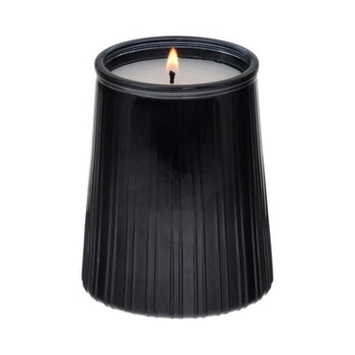 Decor-Ware International Inc. Better Homes & Gardens Warm Leathered Amber Scented 1-Wick 16.1oz Ribbed Jar Candle