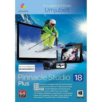 ROXIO Pinnacle Studio 18 Plus - (v. 18) - license - 1 user - ESD - Win