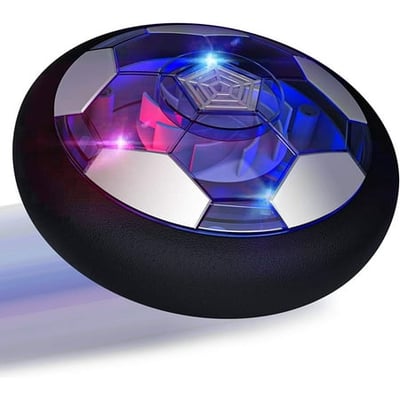 Hot Bee Rechargeable LED Hover Soccer Ball Toy with Colorful Lights, Air Power Football for Indoor/Outdoor Play, Soft Foam Bumper, Floating Sports Game Gift Toys for Kids 3 4 5 6+