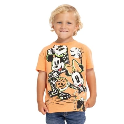 HIS International Mickey & Minnie Toddler Short Sleeve Halloween Crewneck Tee Sizes 12M-5T - Explore this product in more detail!