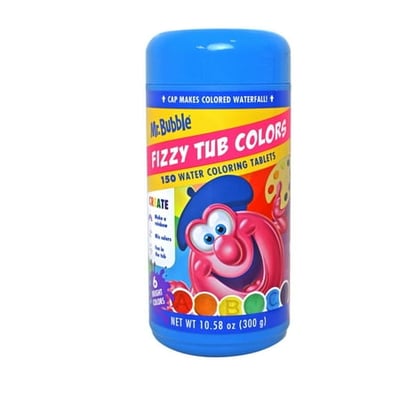 Mr. Bubble Fizzy Tub Colors - 150 Count Bath Fun