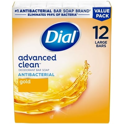 Henkel Dial Advanced Clean Antibacterial Soap Bars - 12 Pack