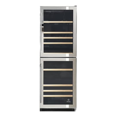 Vinotemp International Dual-Zone Mirrored Wine Cooler