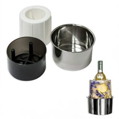 Trademark Innovations Ice Bucket Chiller & Cooler for Wine Champagne & Bottles Beverages