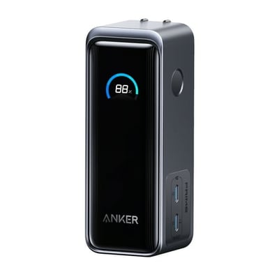 Anker Prime Power Bank 9 600mAh Battery Pack with 65W Output Built-in AC Plug Supports PD 3.0 and PPS 30W Fast Recharging Sleek Portable Charger for MacBook Pro iPhone 15 Series Galaxy iPad
