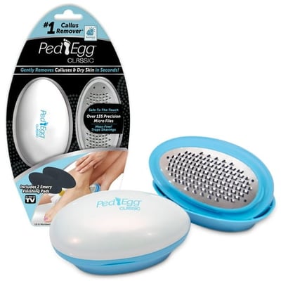 TeleBrands® Original Ped Egg Professional Foot File with Pad